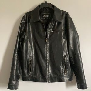 Guess leather jacket🏍